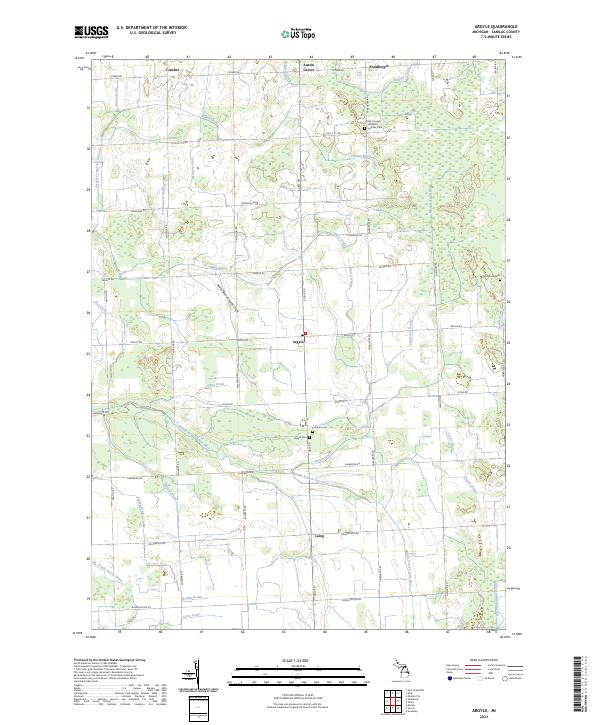 Argyle topographic map thumbnail