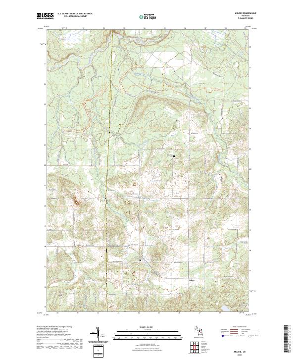 Arlene topographic map thumbnail