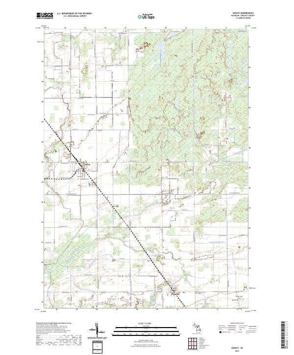 Ashley topographic map thumbnail