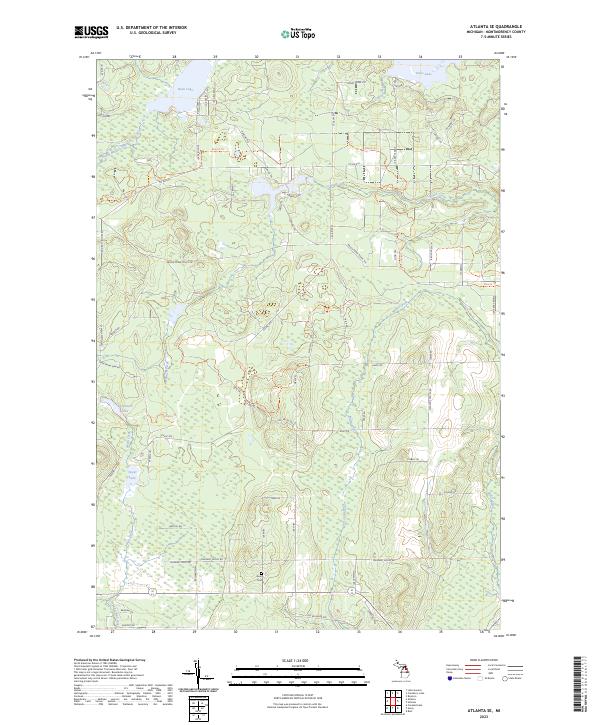 Atlanta SE topographic map thumbnail