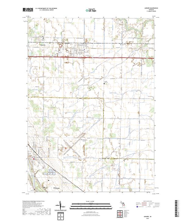 Auburn topographic map thumbnail
