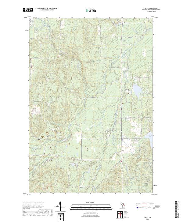 Avery topographic map thumbnail