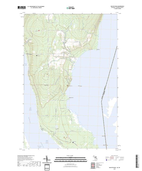 Baie de Wasai topographic map thumbnail
