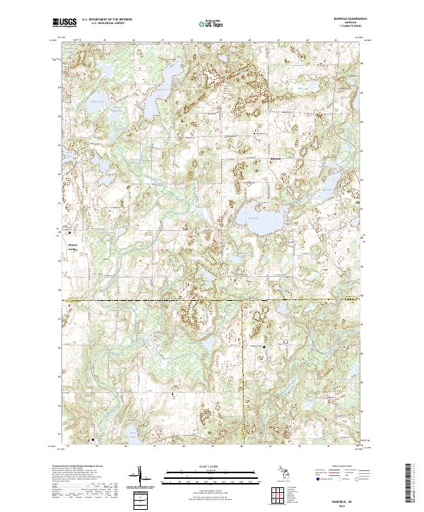 Banfield topographic map thumbnail