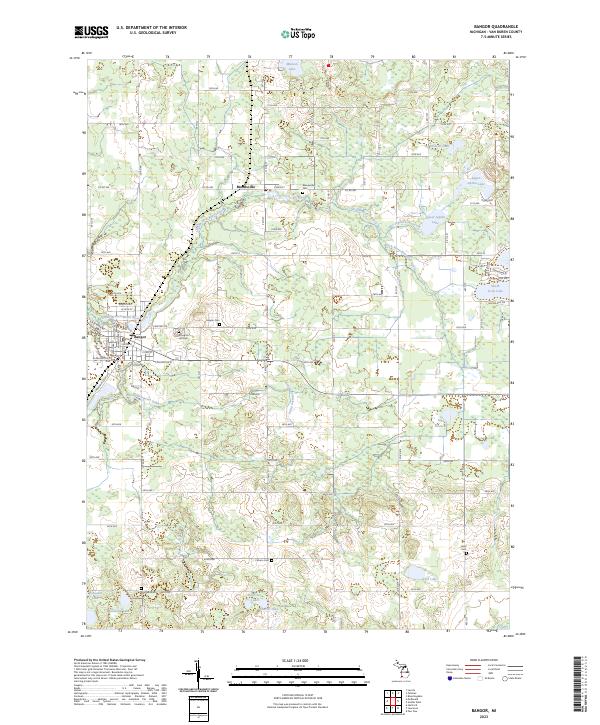 Bangor topographic map thumbnail