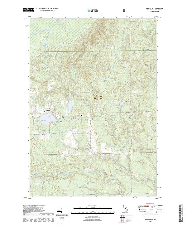 Barton City topographic map thumbnail