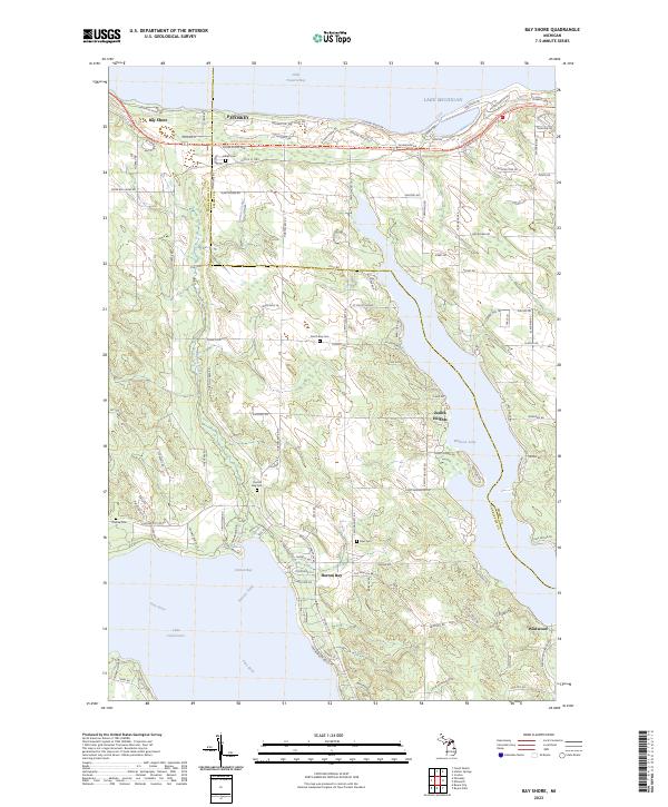 Bay Shore topographic map thumbnail