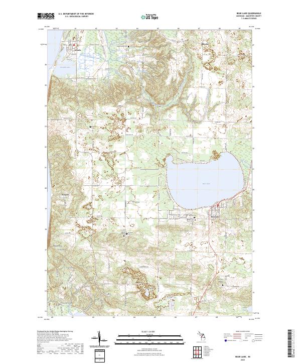 Bear Lake topographic map thumbnail