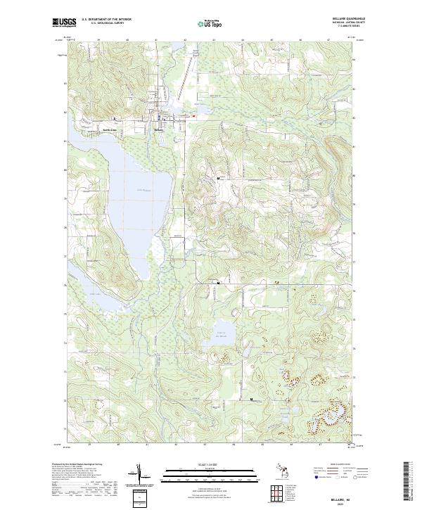 Bellaire topographic map thumbnail