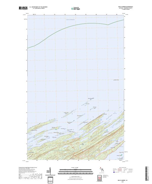 Belle Harbor topographic map thumbnail