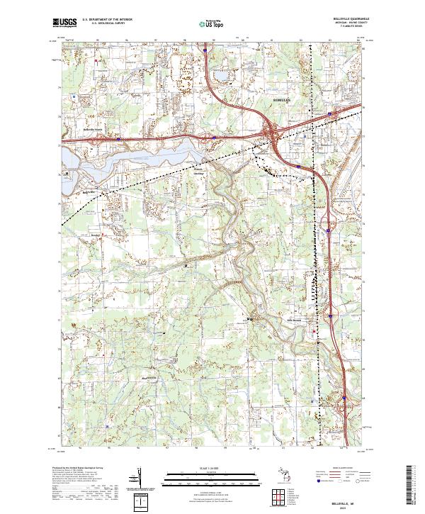 Belleville topographic map thumbnail
