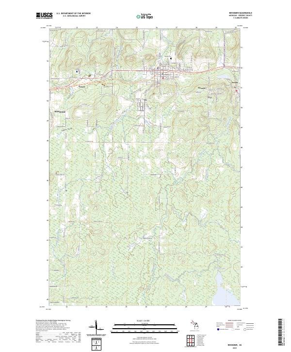 Bessemer topographic map thumbnail