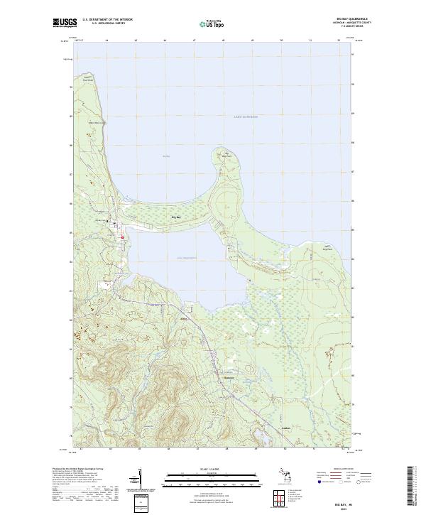 Big Bay topographic map thumbnail