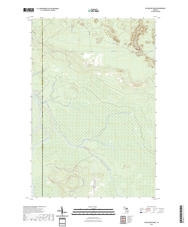 Big Beaver Creek topographic map thumbnail