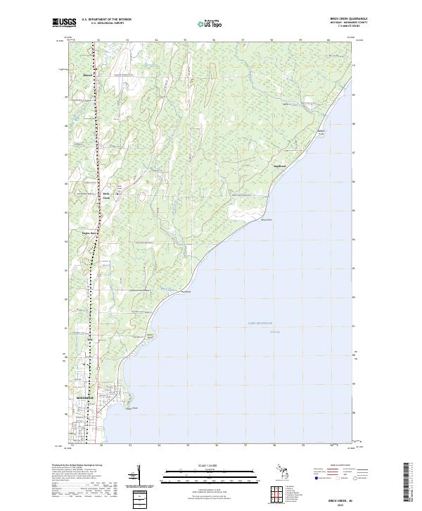 Birch Creek topographic map thumbnail