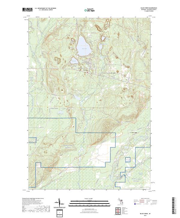 Black Creek topographic map thumbnail