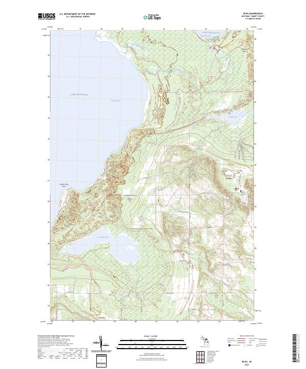 Bliss topographic map thumbnail