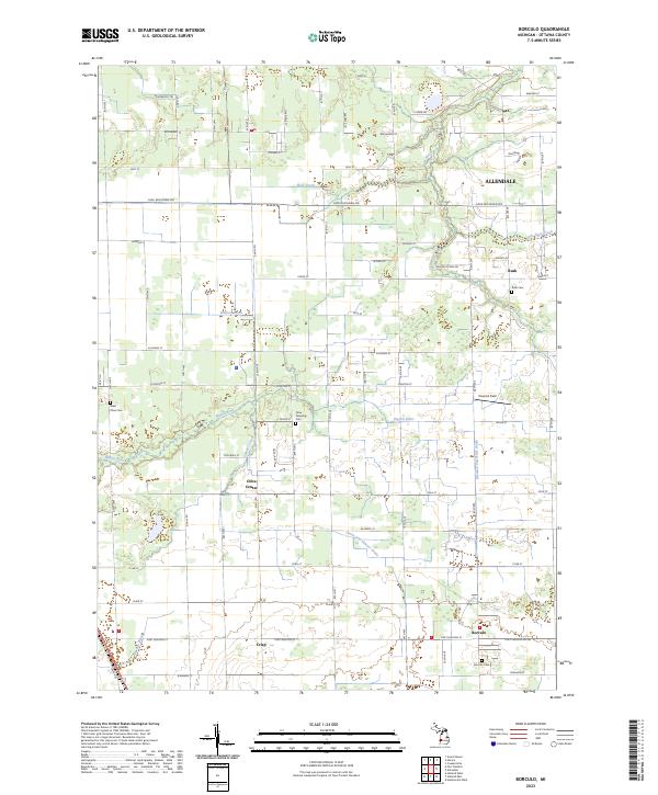 Borculo topographic map thumbnail