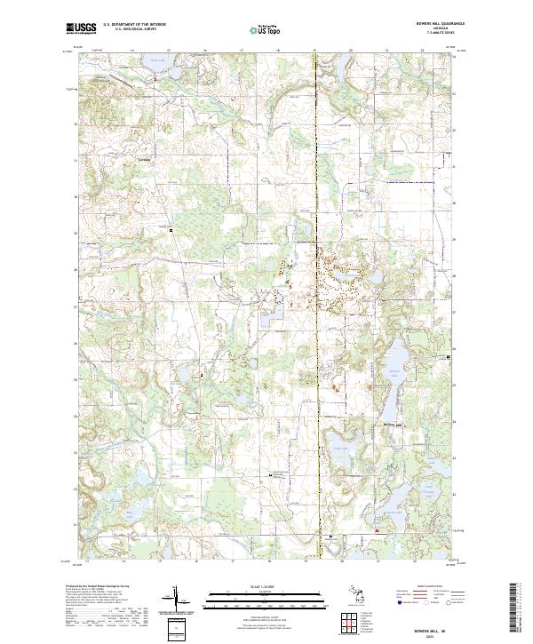 Bowens Mill topographic map thumbnail