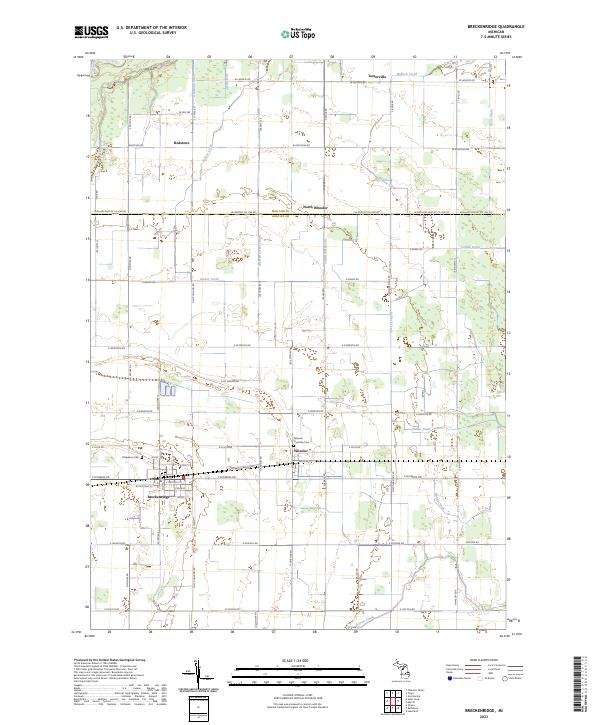 Breckenridge topographic map thumbnail