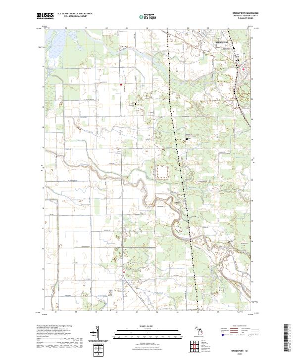 Bridgeport topographic map thumbnail