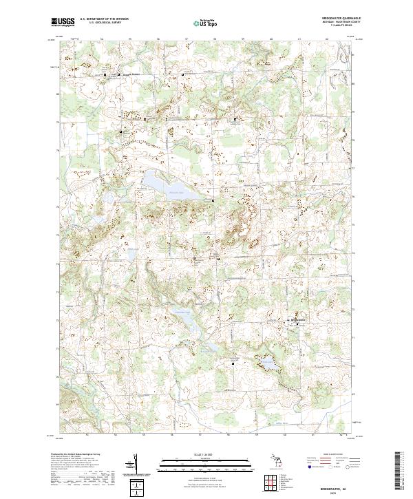 Bridgewater topographic map thumbnail