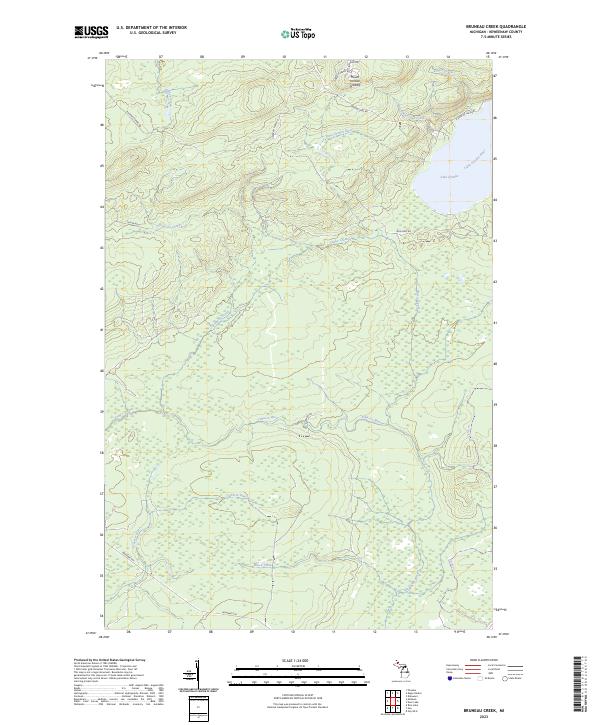 Bruneau Creek topographic map thumbnail