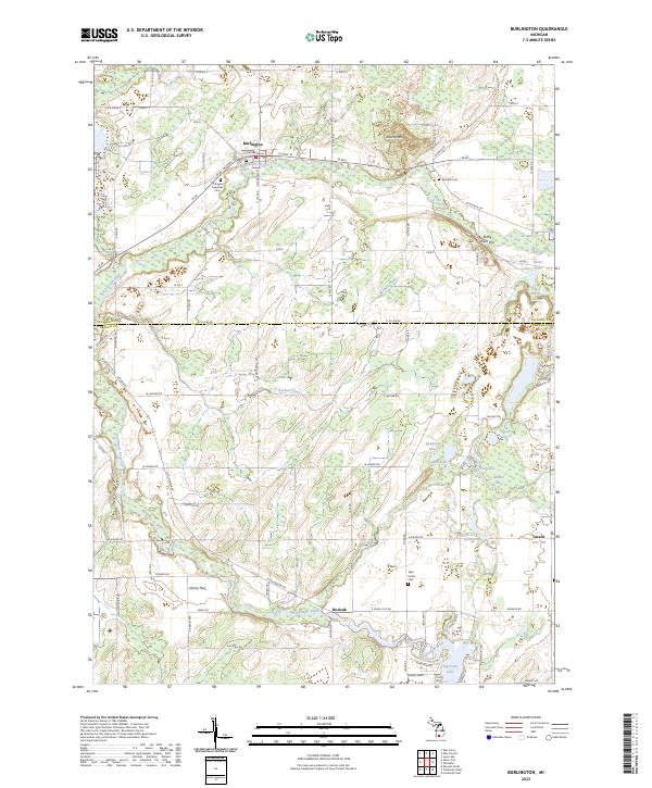 Burlington topographic map thumbnail