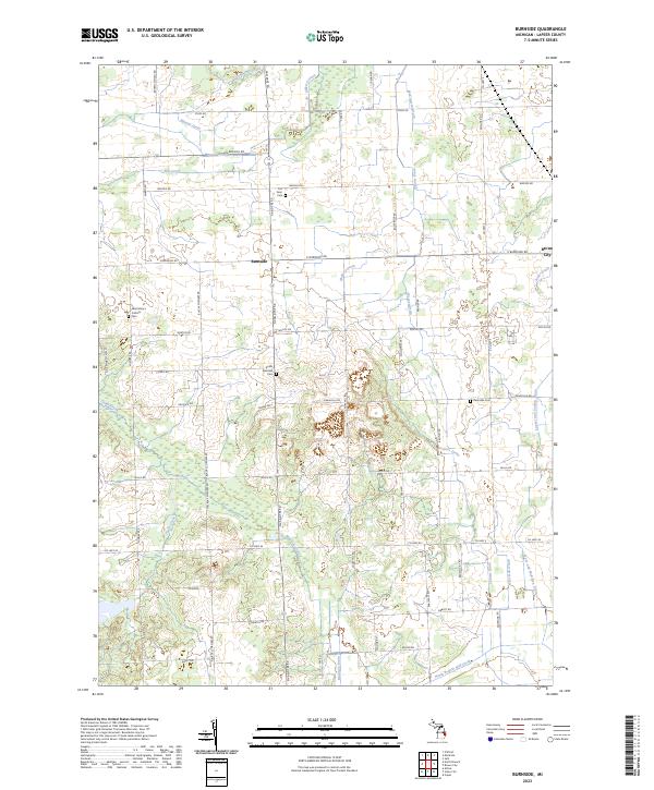 Burnside topographic map thumbnail