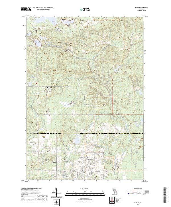 Butman topographic map thumbnail