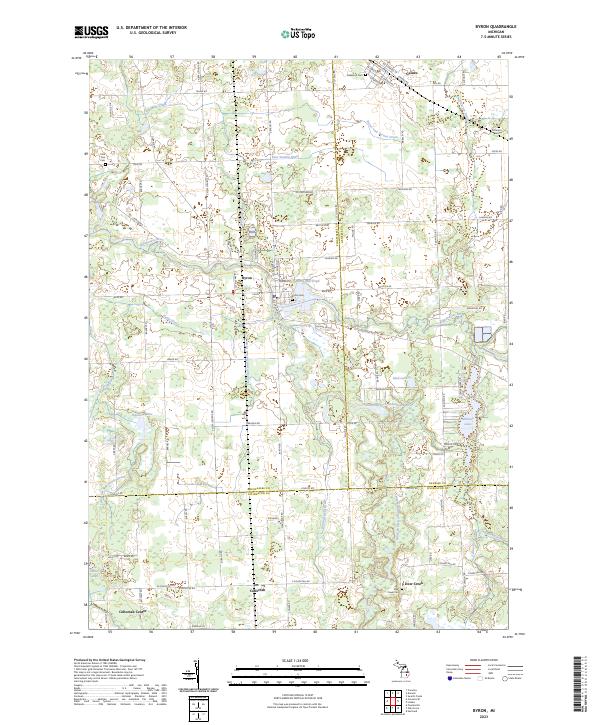Byron topographic map thumbnail