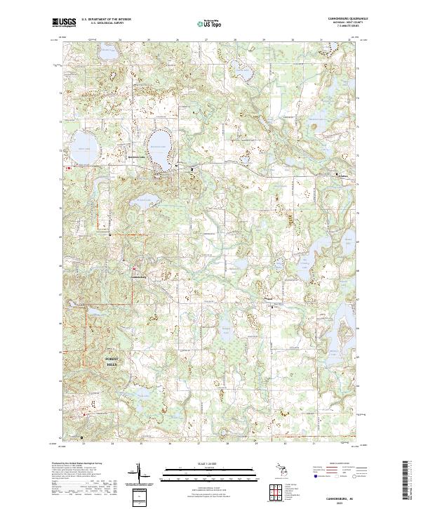 Cannonsburg topographic map thumbnail