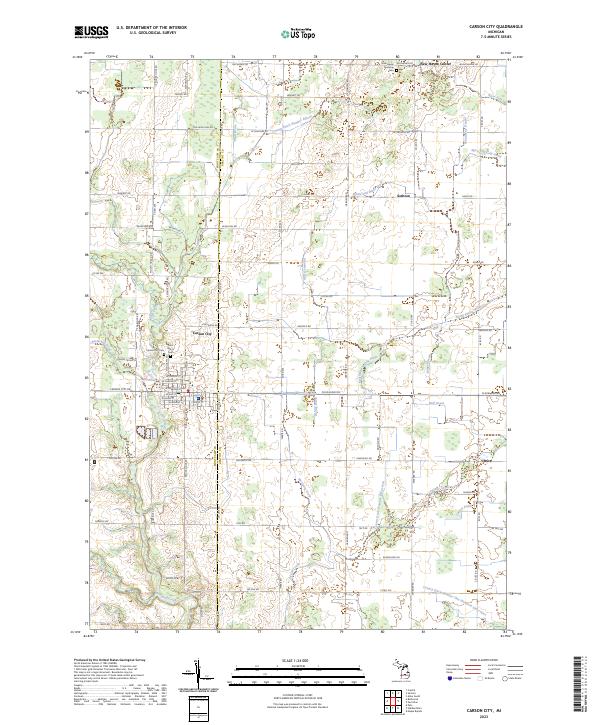 Carson City topographic map thumbnail