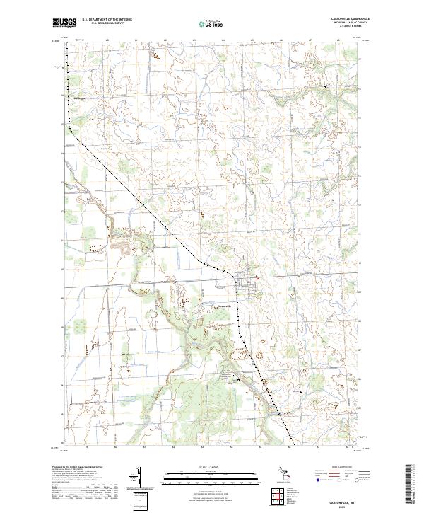 Carsonville topographic map thumbnail