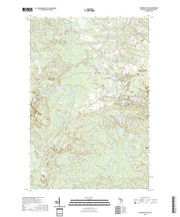 Chabeneau Lake topographic map thumbnail