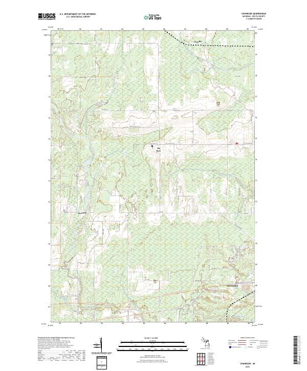 Chandler topographic map thumbnail