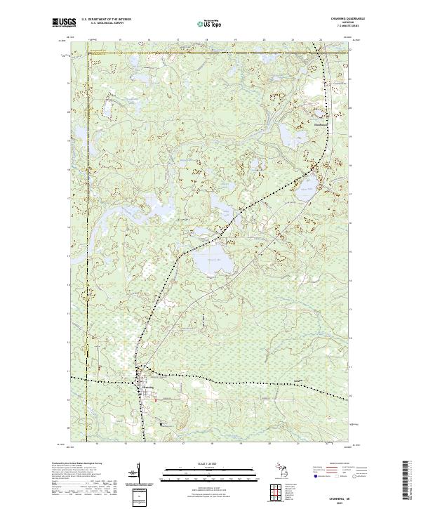 Channing topographic map thumbnail