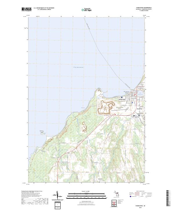 Charlevoix topographic map thumbnail