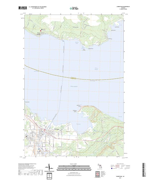 Cheboygan topographic map thumbnail