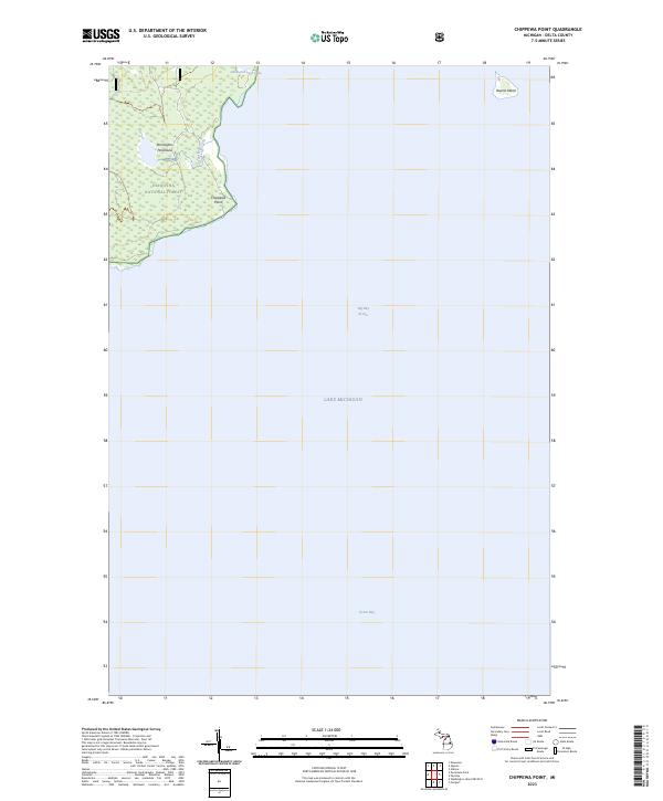 Chippewa Point topographic map thumbnail