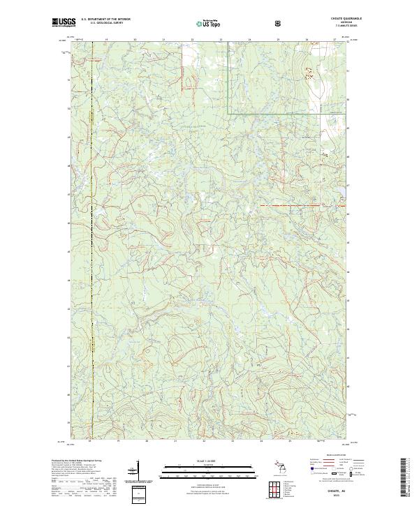 Choate topographic map thumbnail