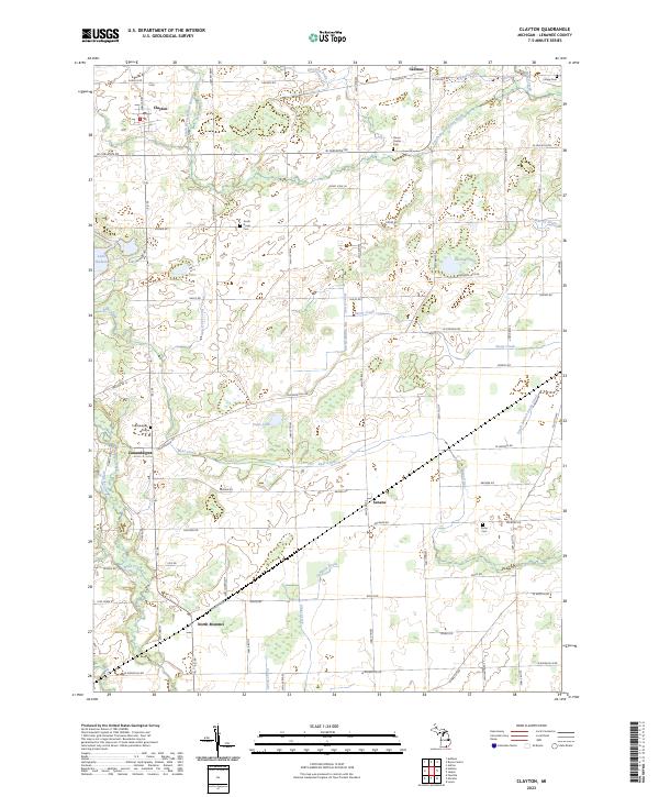 Clayton topographic map thumbnail