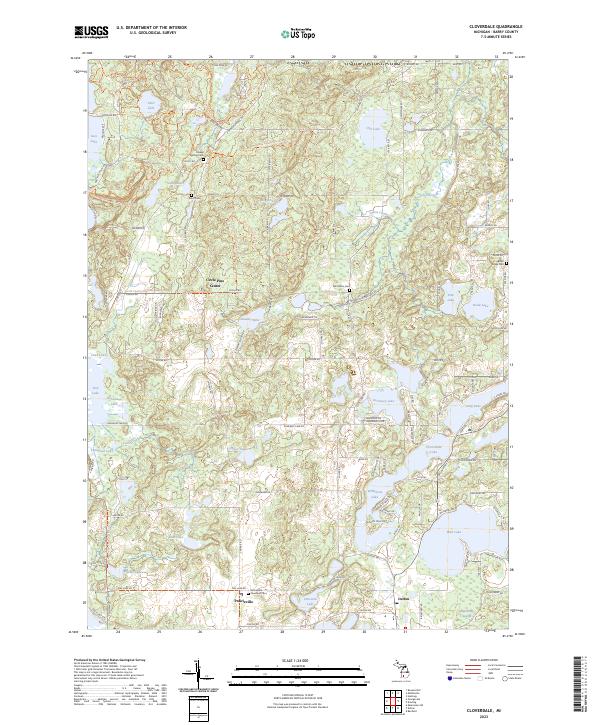 Cloverdale topographic map thumbnail