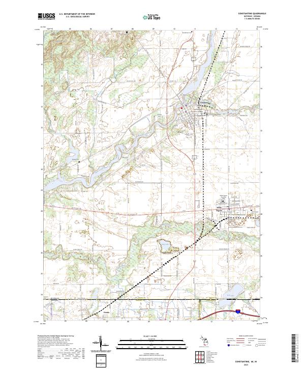 Constantine topographic map thumbnail