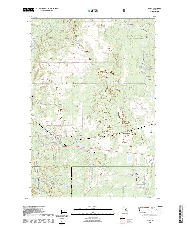 Cooks topographic map thumbnail