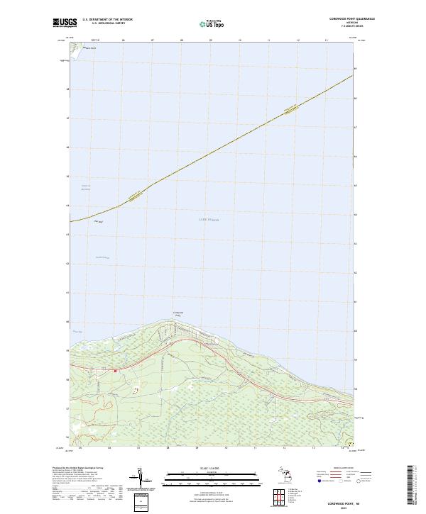 Cordwood Point topographic map thumbnail
