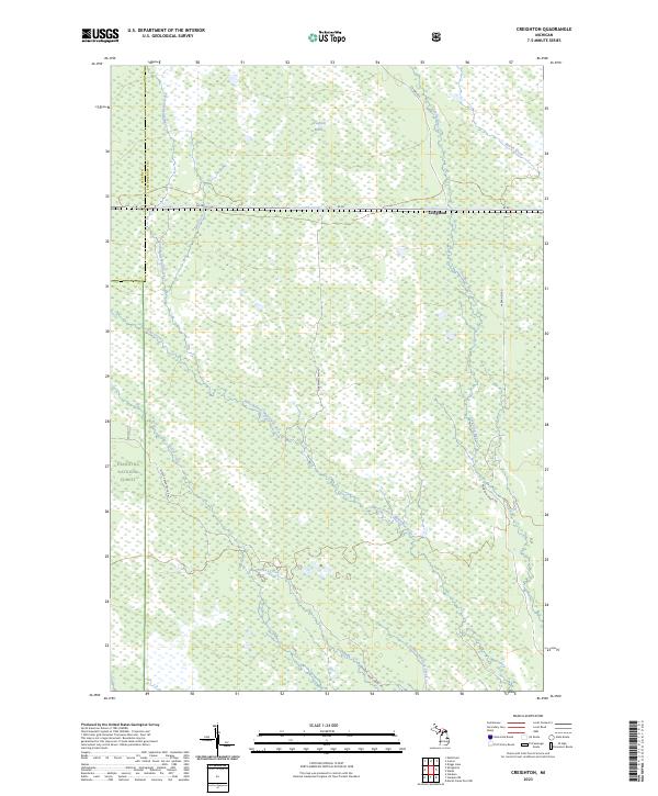 Creighton topographic map thumbnail