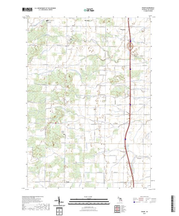 Crump topographic map thumbnail