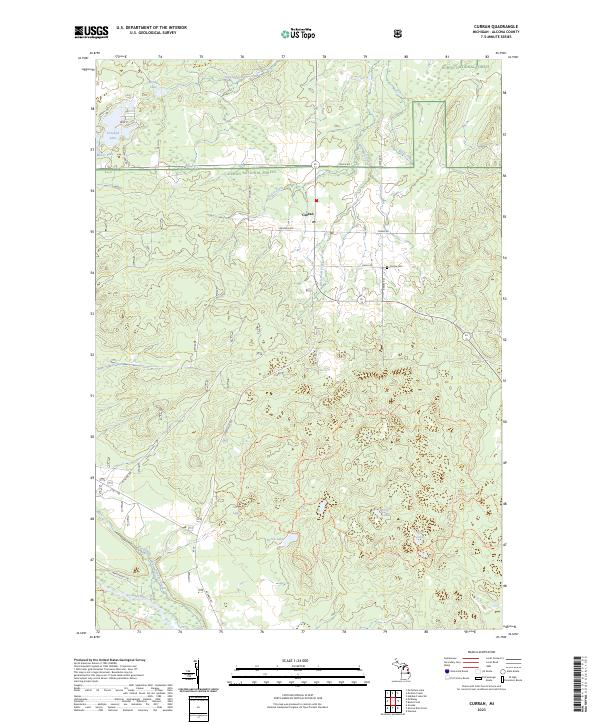 Curran topographic map thumbnail