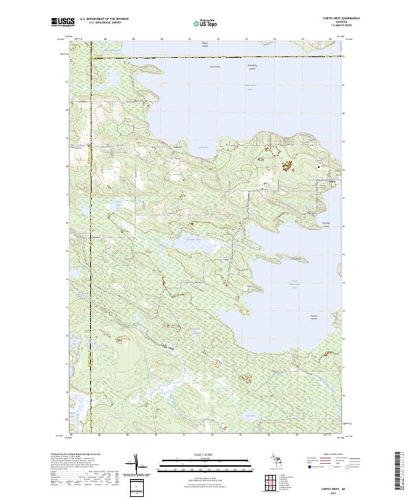 Curtis West topographic map thumbnail